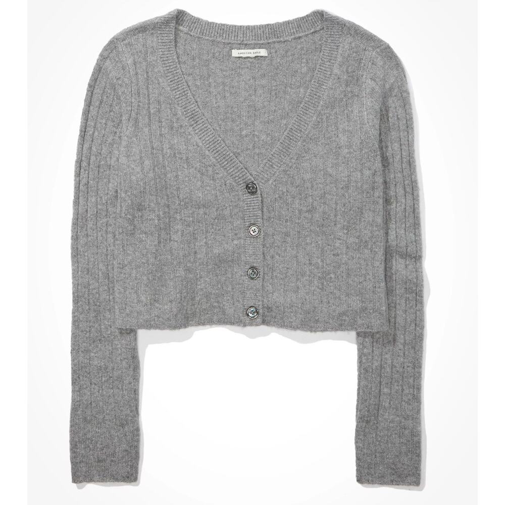 American Eagle Cropped Dreamspun Button Up Cardigan Women's Size XS